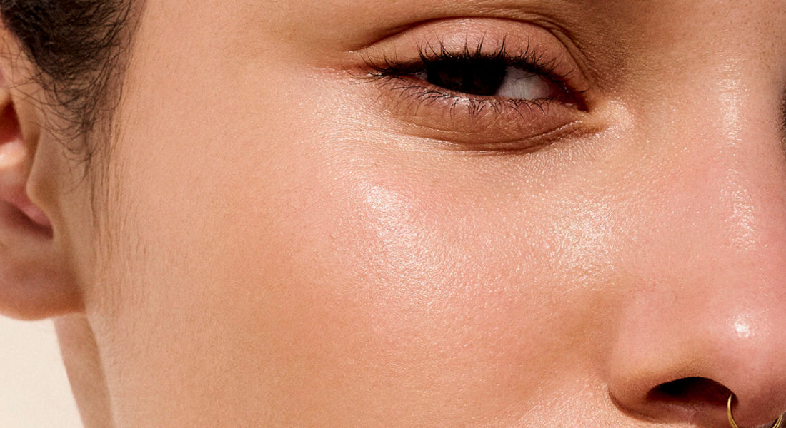 Close-up of a person's face with a focus on the eye area.
