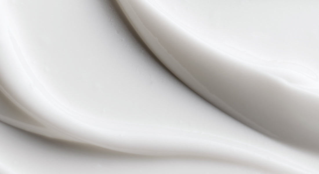 Close up of face lotion texture