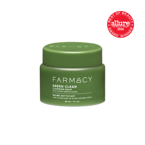 30mL jar of Green Clean Cleansing Balm with a red Allure Best of Beauty Award Winner badge in the top right corner on a white background