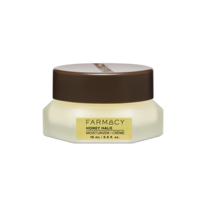 15 mL jar of Farmacy Honey Halo Ultra-Hydrating Ceramide Moisturizer on a white background