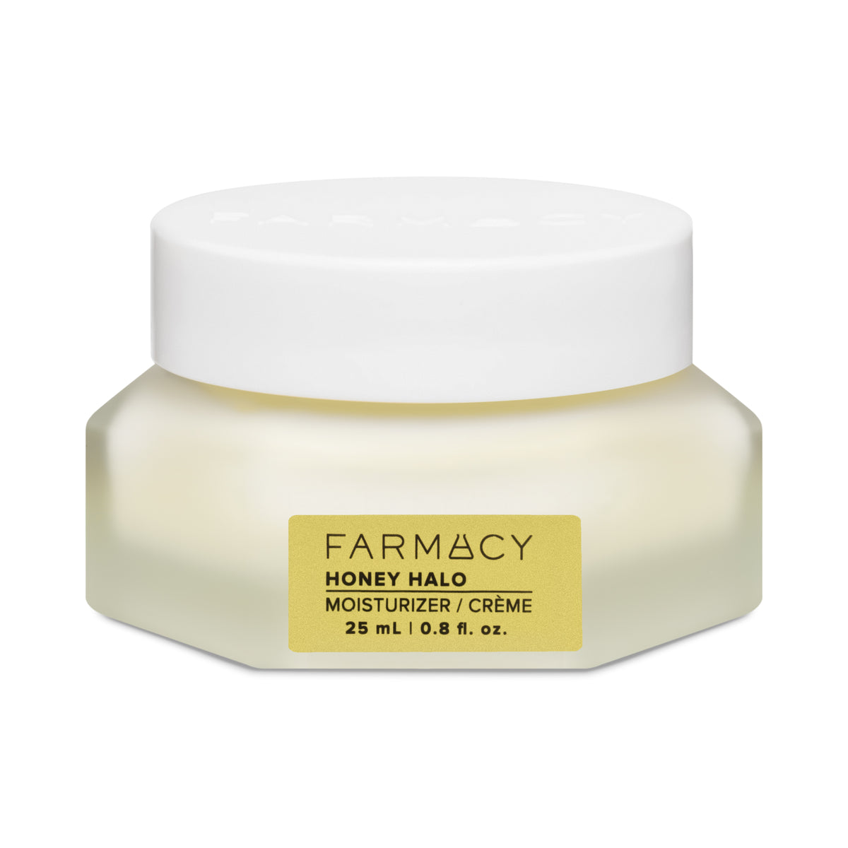 Farmacy Honey Halo moisturizer jar on a white background