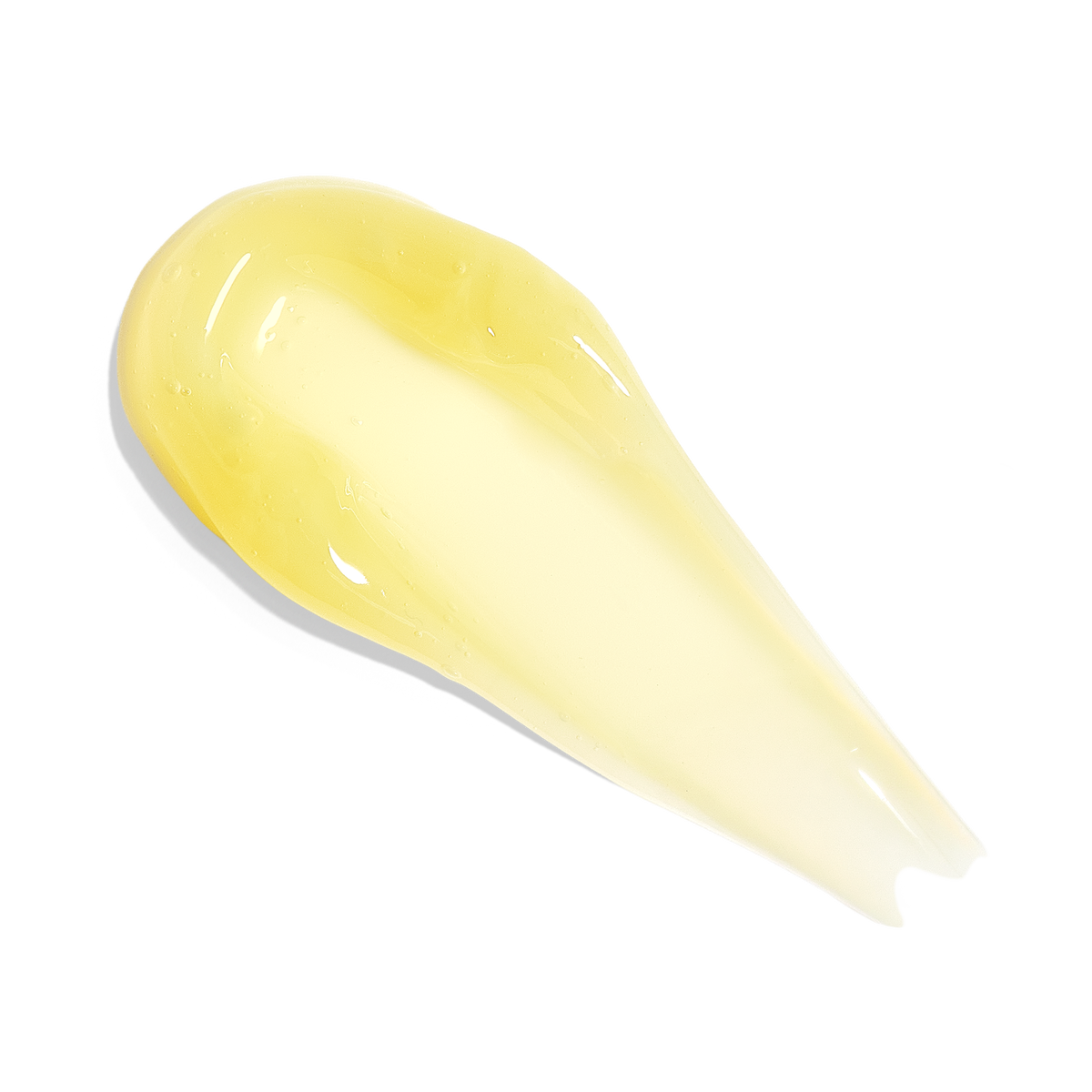 A glossy smear of Farmacy Beauty Lip Smoothie Lemon Mint