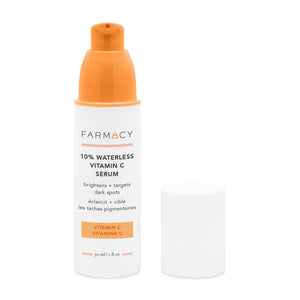 A bottle of 10% Waterless Vitamin C Serum